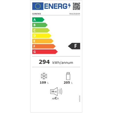Gorenje RK6191EW4 alulfagyasztós hűtőszekrény Gorenje RK6191EW4 alulfagyasztós hűtőszekrény
