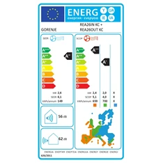 Gorenje Rea 2,6KW split klíma beépített WIFI REA26 KC