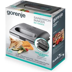 Gorenje SM703GCG 3in1 ezüst gorfi - grill/panini - szendvicssütő Gorenje SM703GCG 3in1 ezüst gorfi - grill/panini - szendvicssütő