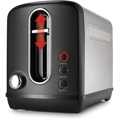 Gorenje T1100CLBK Classico inox-fekete 2 szeletes kenyérpirító Gorenje T1100CLBK Classico inox-fekete 2 szeletes kenyérpirító