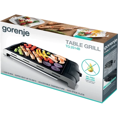 Gorenje TG2514B fekete asztali elektromos grill Gorenje TG2514B fekete asztali elektromos grill