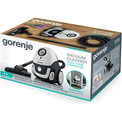 Gorenje VCEA11CXWII porzsákos porszívó Gorenje VCEA11CXWII porzsákos porszívó