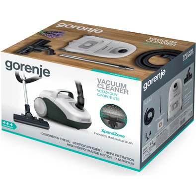 Gorenje VCEA21GLW porzsákos porszívó