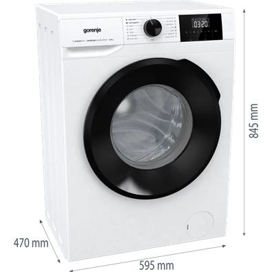 Gorenje W1NGPI61SBS fehér, elöltöltős, max.1000ford., 6 kg, mosógép