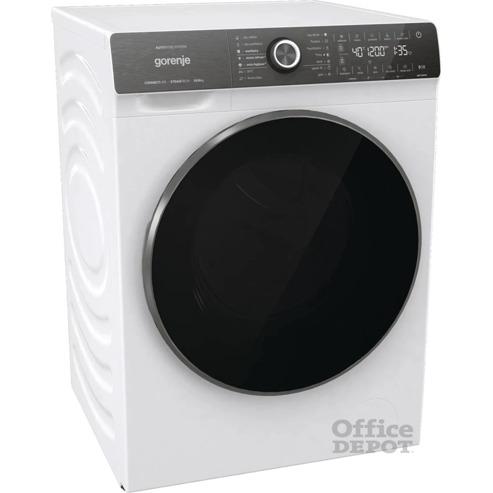 Gorenje WD2S164ADSWA fehér, elöltöltős, max.1400ford., 10 kg/6 kg, mosó-szárítógép