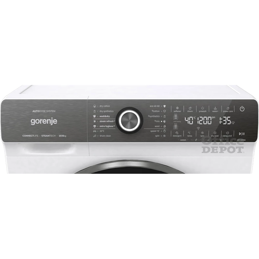 Gorenje WD2S164ADSWA fehér, elöltöltős, max.1400ford., 10 kg/6 kg, mosó-szárítógép