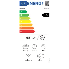 Gorenje WNEI72B 7 kg elöltöltős mosógép Gorenje WNEI72B 7 kg elöltöltős mosógép