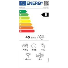 Gorenje WNEI74BS 7 kg elöltöltős mosógép Gorenje WNEI74BS 7 kg elöltöltős mosógép