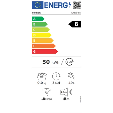 Gorenje WNEI94BS 9 kg elöltöltős mosógép Gorenje WNEI94BS 9 kg elöltöltős mosógép