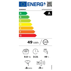Gorenje WPNA94APWIFI 9 kg elöltöltős mosógép Gorenje WPNA94APWIFI 9 kg elöltöltős mosógép