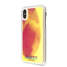 Guess iPhone X/XS rózsaszín/homok sötétben világító tok Guess iPhone X/XS rózsaszín/homok sötétben világító tok