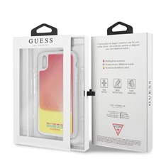 Guess iPhone X/XS rózsaszín/homok sötétben világító tok Guess iPhone X/XS rózsaszín/homok sötétben világító tok