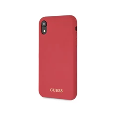 Guess szilikon, iPhone 8 Plus piros/arany logós szilikon tok Guess szilikon, iPhone 8 Plus piros/arany logós szilikon tok