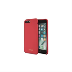 Guess szilikon, iPhone 8 Plus piros/arany logós szilikon tok Guess szilikon, iPhone 8 Plus piros/arany logós szilikon tok