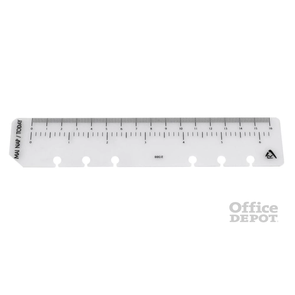 Realsystem 2/300 vonalzó gyűrűs naptár kiegészítő