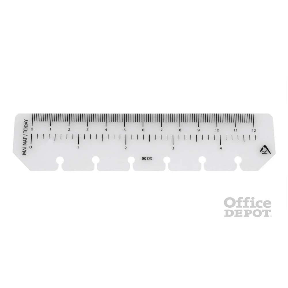 Realsystem 3/300 vonalzó gyűrűs naptár kiegészítő