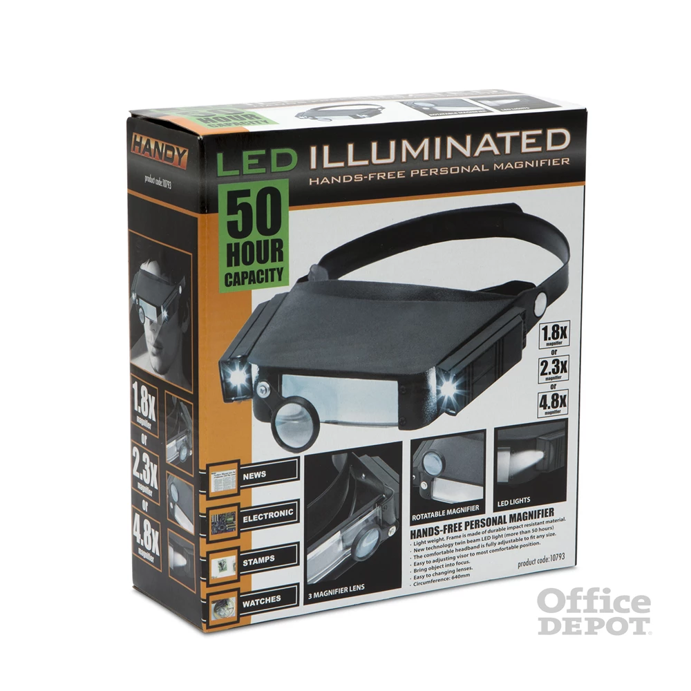 HANDY 10793 LED-es fejpántos nagyító