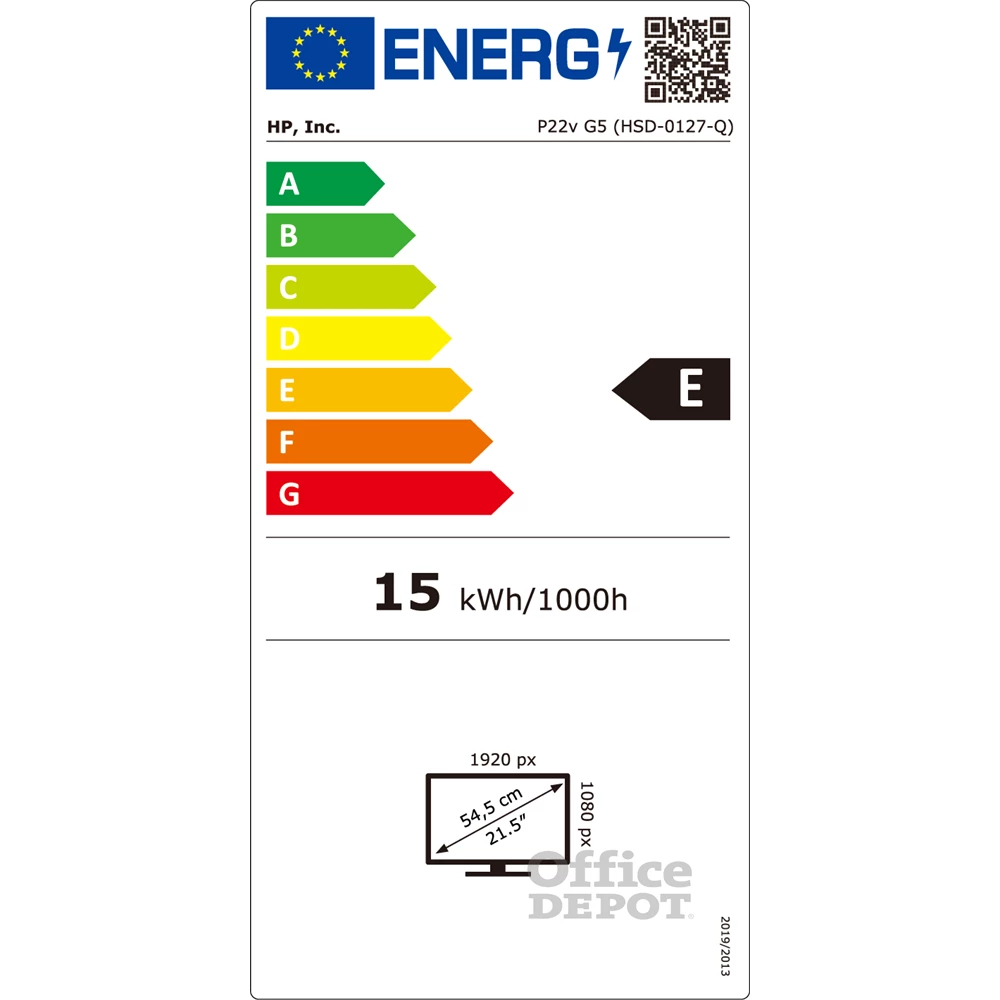 HP 22" P22v G5 FHD VA HDMI/VGA monitor