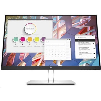 HP 24" E24 G4 FHD IPS VGA/HDMI/DP/USB fekete monitor (Használt A)