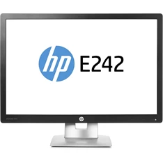 HP 24" EliteDisplay E242 WUXGA IPS VGA/HDMI/DP/USB fekete monitor (Használt A)