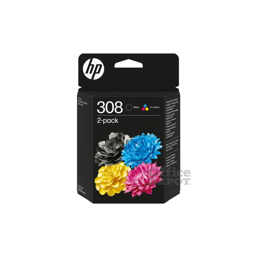 HP 308 Black/Tri-Color Ink tintapatron