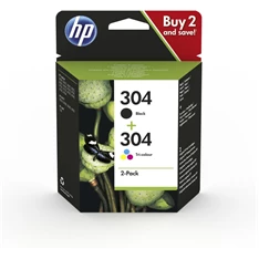 HP 3JB05AE (304) fekete és háromszínű tintapatron csomag HP 3JB05AE (304) fekete és háromszínű tintapatron csomag