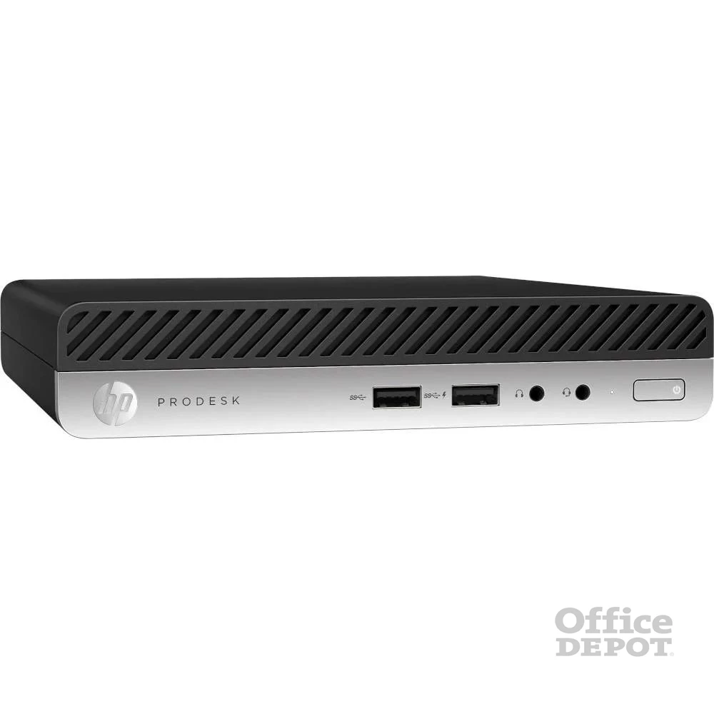 HP ProDesk 400 G4 Micro/i5-8500T/16GB/256GB SSD/Win Pro COA fekete asztali számítógép (Használt A)