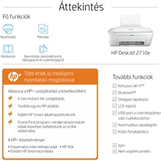 HP DeskJet 2710E tintasugaras multifunkciós Instant Ink ready nyomtató HP DeskJet 2710E tintasugaras multifunkciós Instant Ink ready nyomtató
