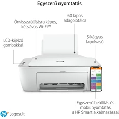 HP DeskJet 2710E tintasugaras multifunkciós Instant Ink ready nyomtató HP DeskJet 2710E tintasugaras multifunkciós Instant Ink ready nyomtató