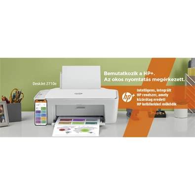 HP DeskJet 2710E tintasugaras multifunkciós Instant Ink ready nyomtató HP DeskJet 2710E tintasugaras multifunkciós Instant Ink ready nyomtató