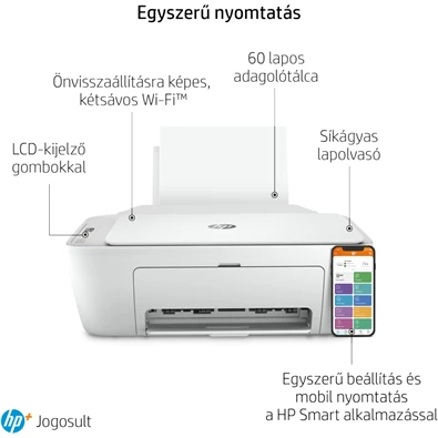 HP DeskJet 2710E tintasugaras multifunkciós Instant Ink ready nyomtató HP DeskJet 2710E tintasugaras multifunkciós Instant Ink ready nyomtató