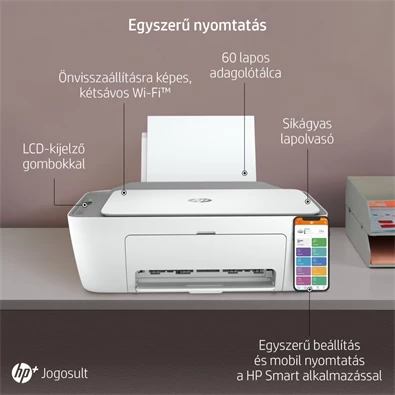 HP DeskJet 2720E tintasugaras multifunkciós Instant Ink ready nyomtató HP DeskJet 2720E tintasugaras multifunkciós Instant Ink ready nyomtató