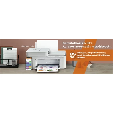 HP DeskJet Plus 4120E tintasugaras multifunkciós Instant Ink ready nyomtató HP DeskJet Plus 4120E tintasugaras multifunkciós Instant Ink ready nyomtató
