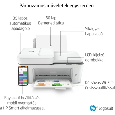 HP DeskJet Plus 4120E tintasugaras multifunkciós Instant Ink ready nyomtató HP DeskJet Plus 4120E tintasugaras multifunkciós Instant Ink ready nyomtató