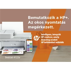 HP DeskJet Plus 4122E tintasugaras multifunkciós Instant Ink ready nyomtató HP DeskJet Plus 4122E tintasugaras multifunkciós Instant Ink ready nyomtató