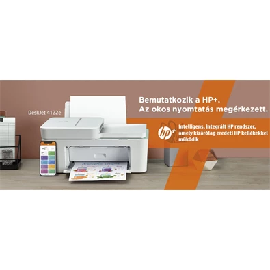 HP DeskJet Plus 4122E tintasugaras multifunkciós Instant Ink ready nyomtató HP DeskJet Plus 4122E tintasugaras multifunkciós Instant Ink ready nyomtató