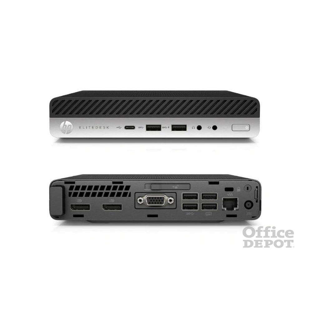 HP EliteDesk 800 G4 Micro/i5-8500/16GB/512GB SSD/Win Pro COA/fekete asztali számítógép (Használt A+,felújított)