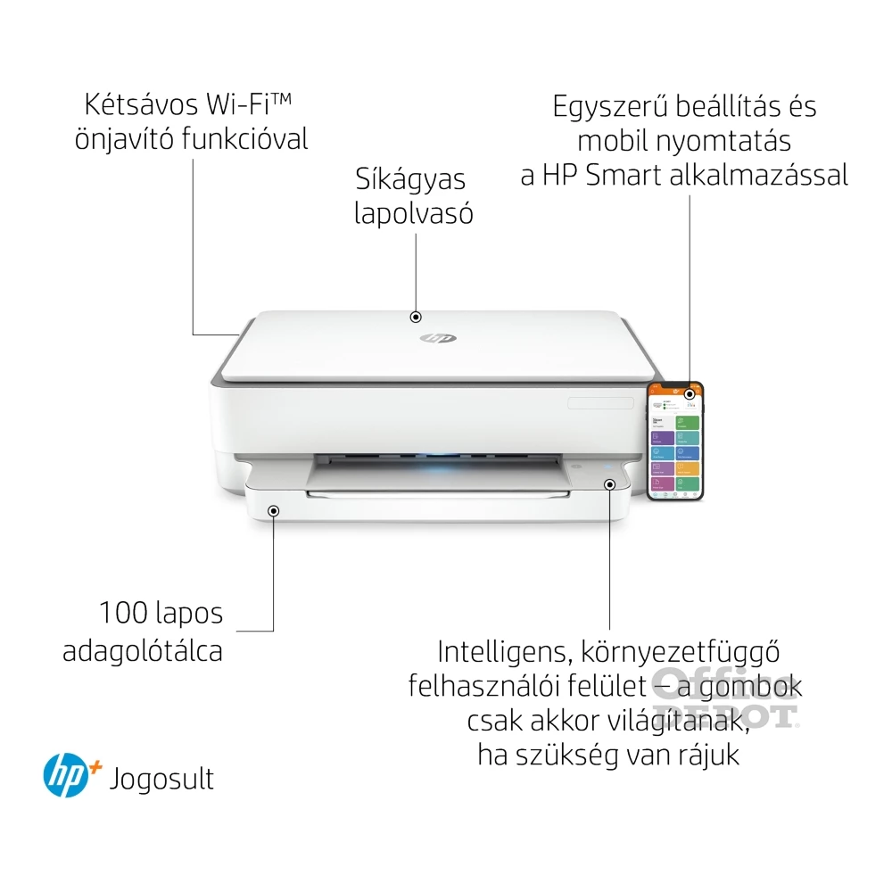 HP Envy 6020E AiO multifunkciós tintasugaras Instant Ink ready nyomtató