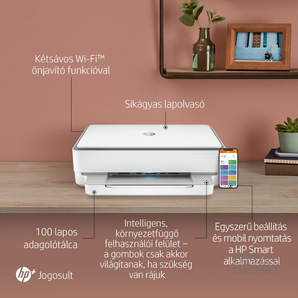 HP Envy 6020E AiO multifunkciós tintasugaras Instant Ink ready nyomtató