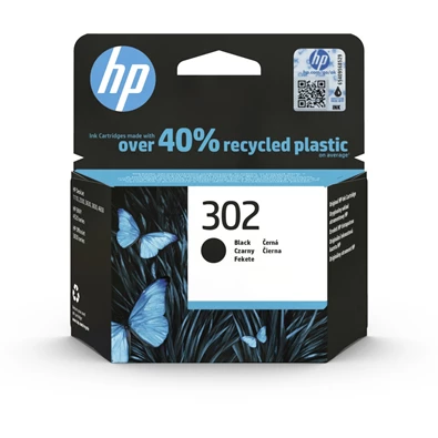 HP F6U66AE (302) fekete tintapatron HP F6U66AE (302) fekete tintapatron
