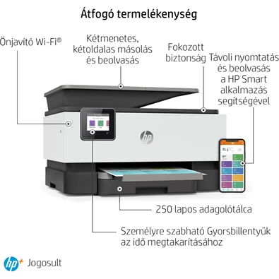HP OfficeJet Pro 9010E All-in-One multifunkciós tintasugaras Instant Ink ready nyomtató HP OfficeJet Pro 9010E All-in-One multifunkciós tintasugaras Instant Ink ready nyomtató