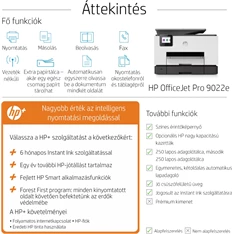 HP OfficeJet Pro 9022E All-in-One multifunkciós tintasugaras Instant Ink ready nyomtató HP OfficeJet Pro 9022E All-in-One multifunkciós tintasugaras Instant Ink ready nyomtató