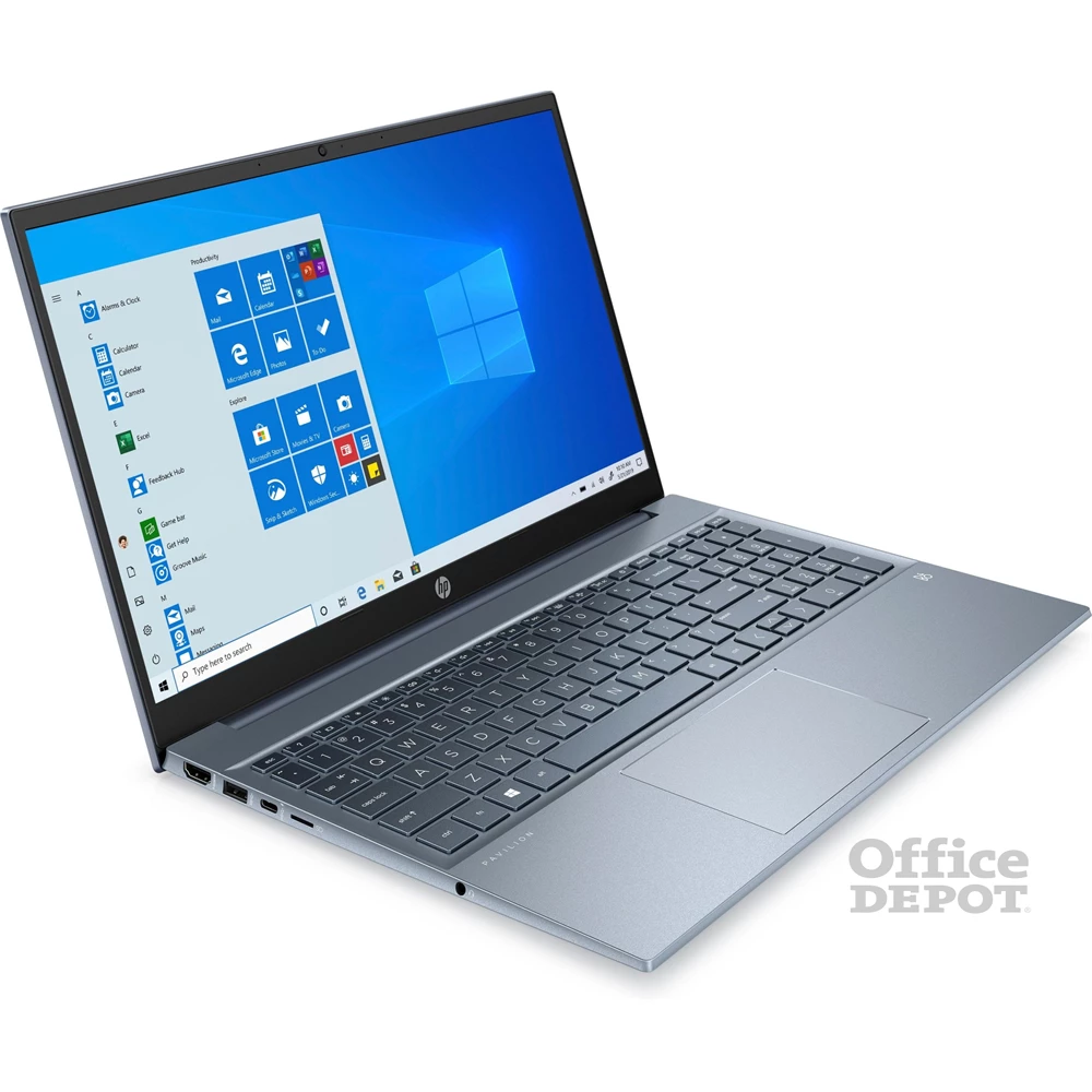 HP Pavilion 15-eh1012nh laptop (15,6"FHD AMD Ryzen 3-5300U/Int. VGA/8GB RAM/256GB/Win10) - kék