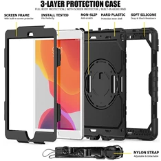 Haffner FN0161 Apple iPad 10.2 (2019/2020) fekete ütésálló védőtok Haffner FN0161 Apple iPad 10.2 (2019/2020) fekete ütésálló védőtok