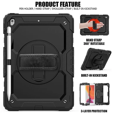 Haffner FN0161 Apple iPad 10.2 (2019/2020) fekete ütésálló védőtok Haffner FN0161 Apple iPad 10.2 (2019/2020) fekete ütésálló védőtok