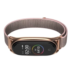 Haffner FN0213 Xiaomi Mi Smart Band 5/Band 6 Nylon rose gold rozsdamentes acél óraszíj Haffner FN0213 Xiaomi Mi Smart Band 5/Band 6 Nylon rose gold rozsdamentes acél óraszíj