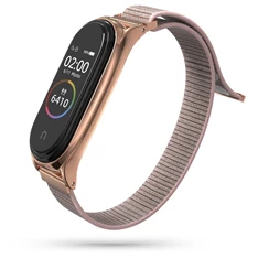 Haffner FN0213 Xiaomi Mi Smart Band 5/Band 6 Nylon rose gold rozsdamentes acél óraszíj Haffner FN0213 Xiaomi Mi Smart Band 5/Band 6 Nylon rose gold rozsdamentes acél óraszíj