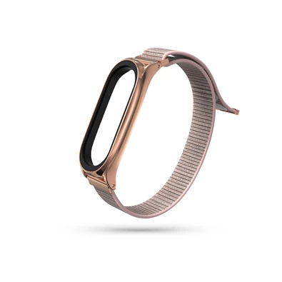 Haffner FN0213 Xiaomi Mi Smart Band 5/Band 6 Nylon rose gold rozsdamentes acél óraszíj Haffner FN0213 Xiaomi Mi Smart Band 5/Band 6 Nylon rose gold rozsdamentes acél óraszíj
