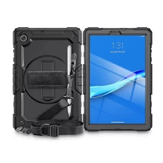 Haffner FN0478 Lenovo Tab M10 10,1 2nd TB-X306 fekete ütésálló tablet tok kijelzővédő üveggel Haffner FN0478 Lenovo Tab M10 10,1 2nd TB-X306 fekete ütésálló tablet tok kijelzővédő üveggel