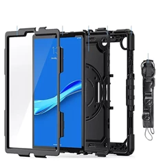 Haffner FN0478 Lenovo Tab M10 10,1 2nd TB-X306 fekete ütésálló tablet tok kijelzővédő üveggel Haffner FN0478 Lenovo Tab M10 10,1 2nd TB-X306 fekete ütésálló tablet tok kijelzővédő üveggel